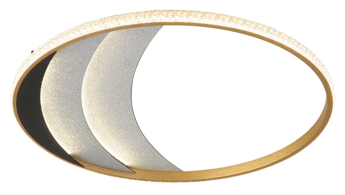 LED-Deckenleuchte Memory-Funktion - Klar/Chromfarben, Design, Kunststoff/Metall (52/6cm) - Globo