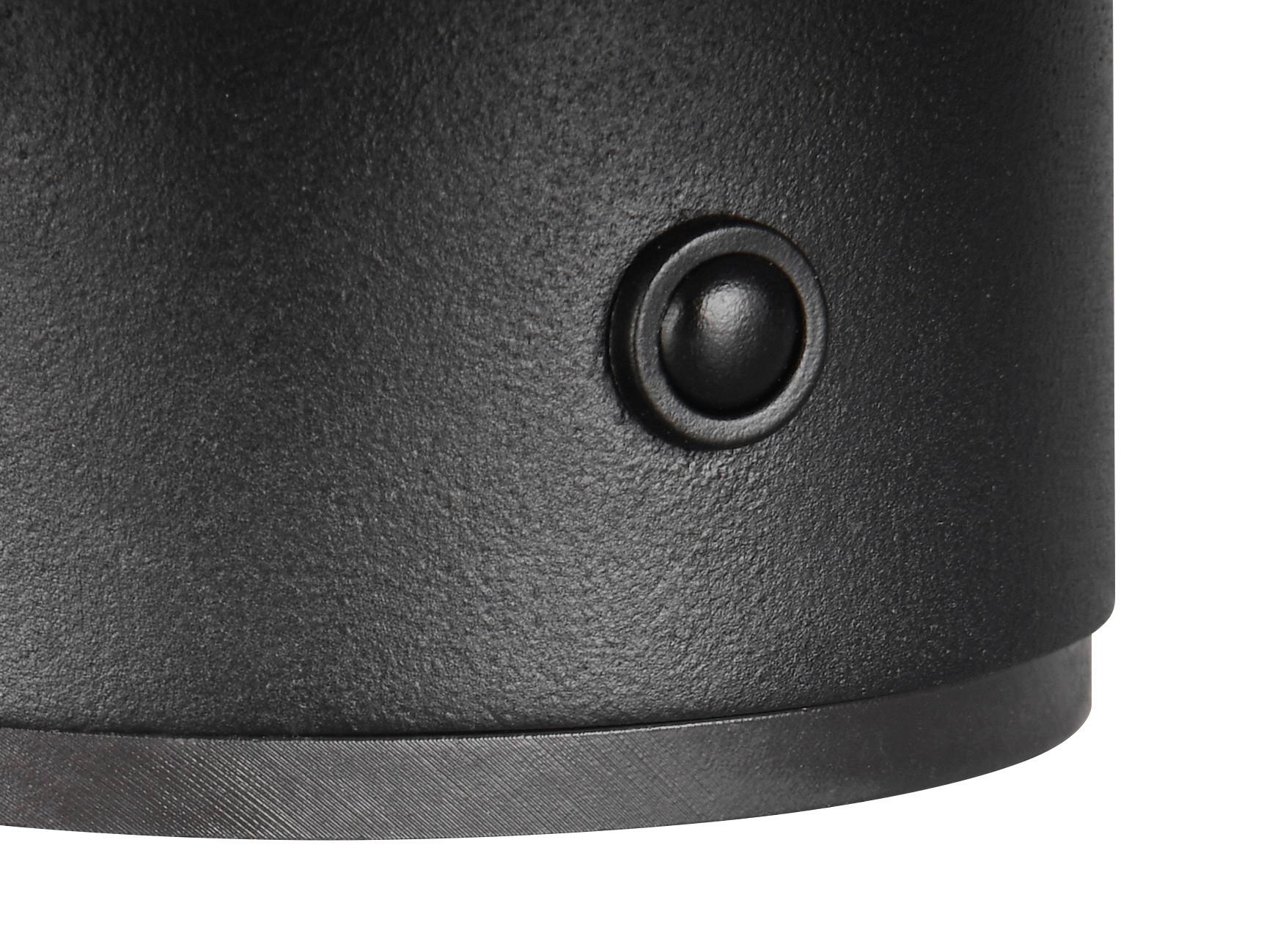 LED-Wandleuchte Davey Schwarz D: 15,5 cm - Schwarz, Design, Metall (15,5/8,4cm)