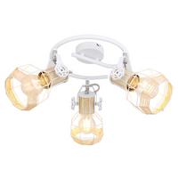 Strahler Bana 3-flammig L: 25 Cm - Weiß, Basics, Metall (25/20cm) - Globo