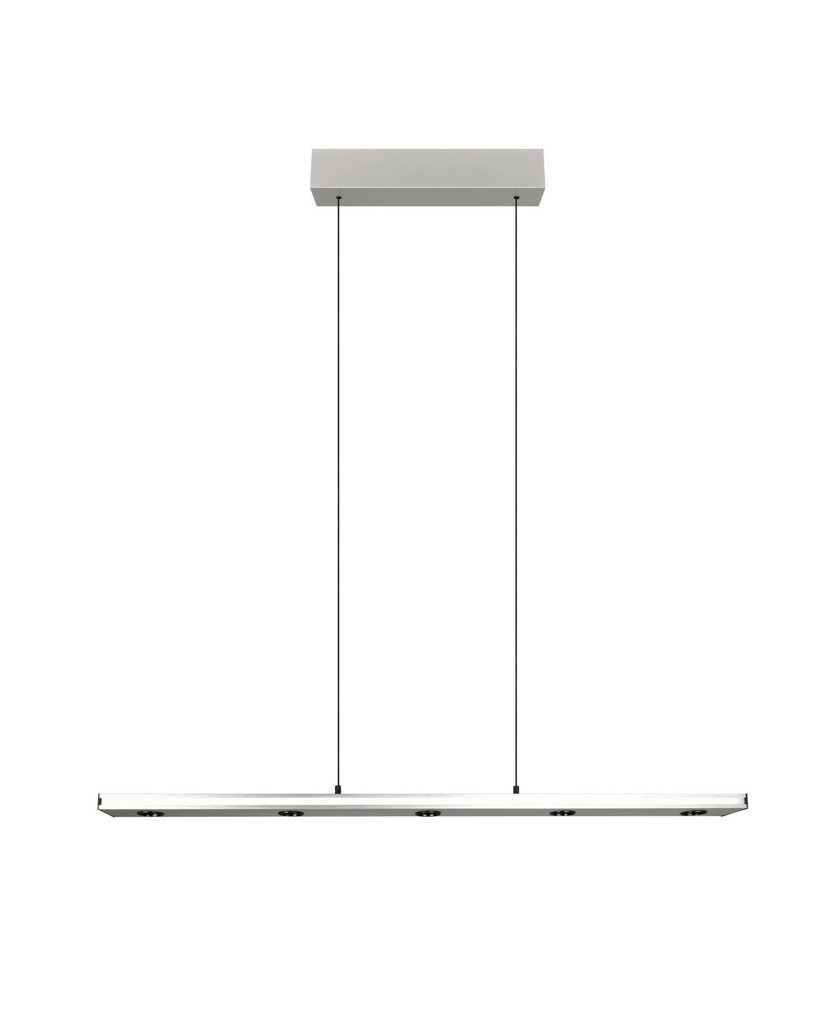LED-Pendelleuchte 353010107 Graham - Weiß/Nickelfarben, Design, Kunststoff/Metall (109/9/200cm) - Trio Leuchten