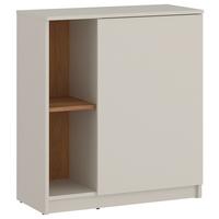 Komoda FANO dekor kašmír/dub - čierna/kašmírová, Modern, kompozitné drevo/plast (72,8/84,8/40cm) - Modern Living