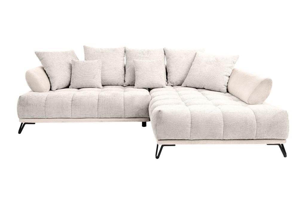 LARGO, pravá, béžová, potřeba šířky dveří 90 cm - černá/béžová, Moderní, kov/textil (262/184cm)