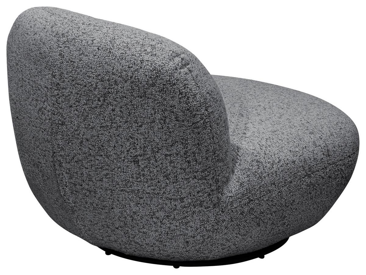 Sessel Chris Anthrazit B: 85 cm - Anthrazit/Schwarz, MODERN, Textil (85/70/99cm) - MID.YOU