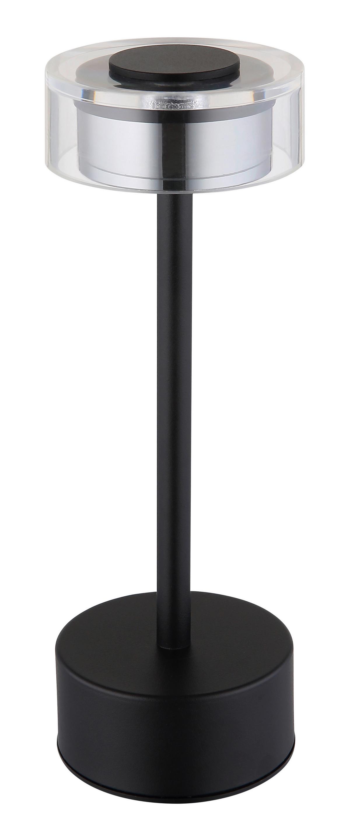 Akku-tischleuchte 21026s Shira - Klar/Opal, Design, Kunststoff/Metall (8/23,5cm) - Globo