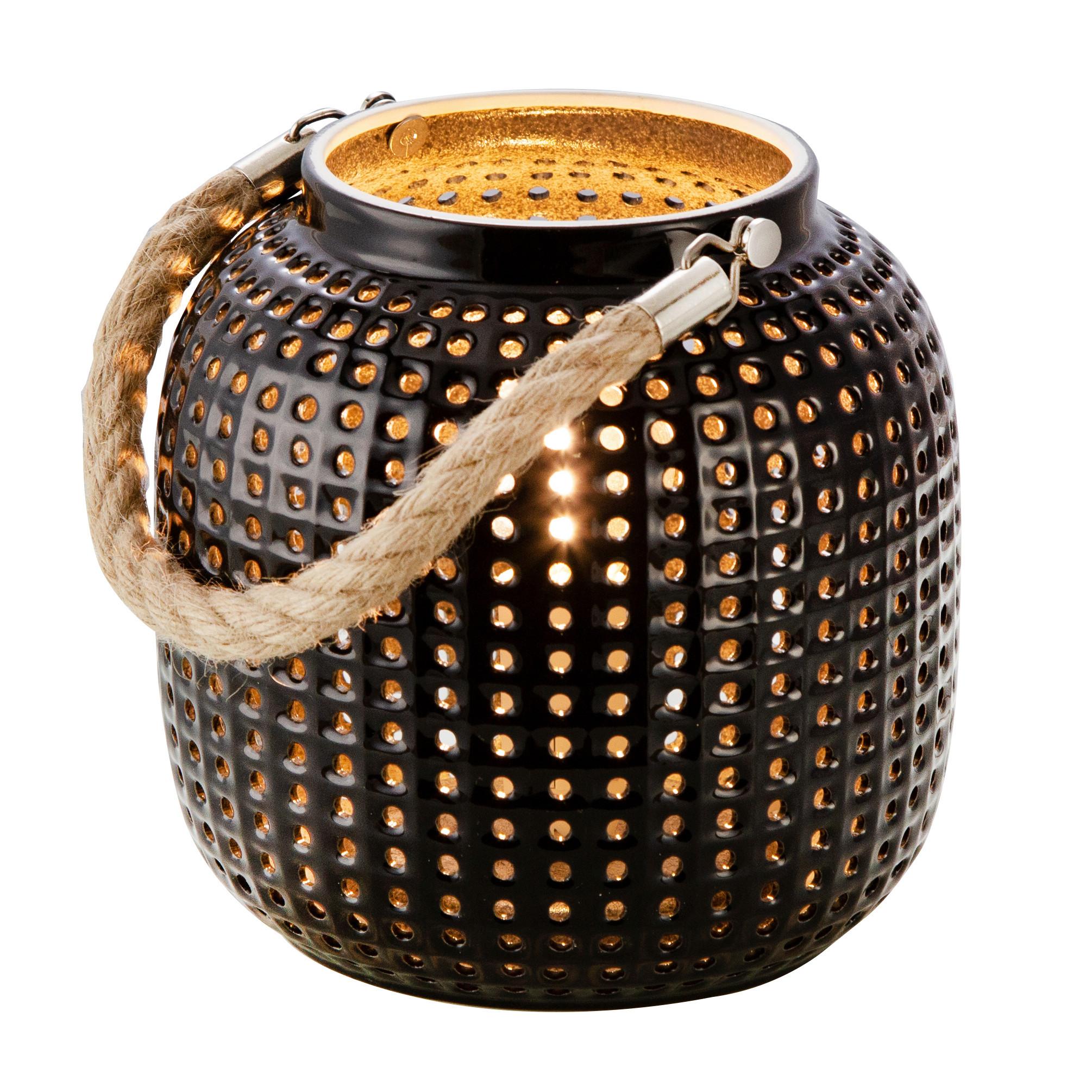 Tischlampe Bola Schwarz 50770108 Bola - Schwarz, LIFESTYLE, Keramik (16/17cm)