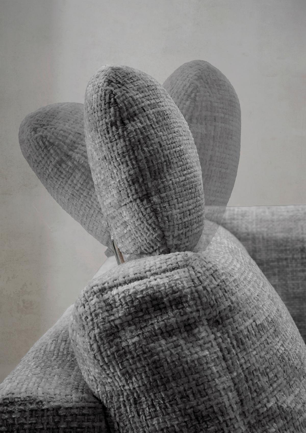 Eckschlafsofa Positano Silberfarben S: 206x265 Cm - Wildeiche/Silberfarben, MODERN, Textil (206/265cm) - Livetastic