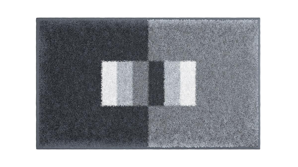 Badematte Flash - Grau, Basics, Textil (65/115cm) - Grund