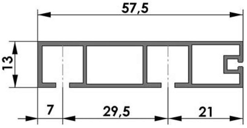 ombra Vorhangschiene Weiß 120cm kürzbar