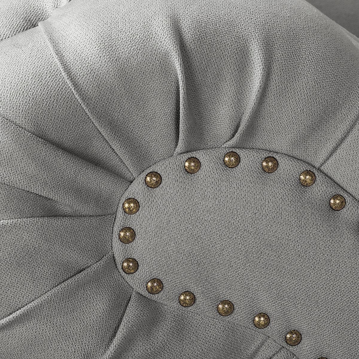 Récamiere Pako Grau B: 185cm - Braun/Grau, Design, Textil (185/93/75cm) - P & B