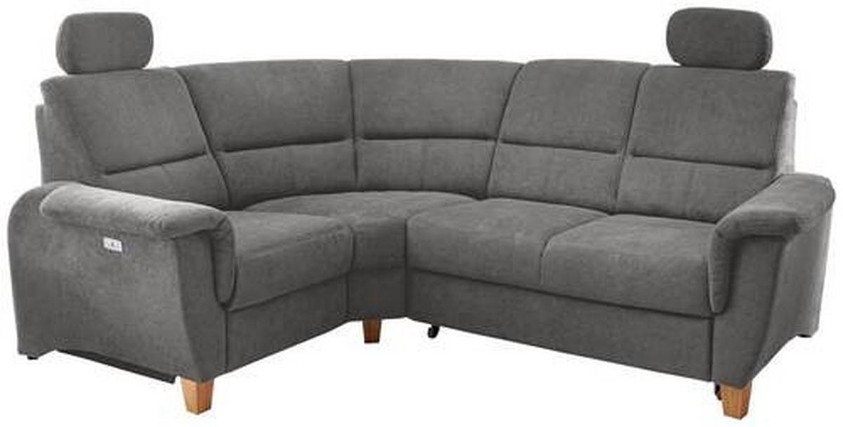 Ecksofa Parole Dunkelgrau S:186/237 cm - Wildeiche/Dunkelgrau, KONVENTIONELL, Textil (186/237cm) - Livetastic