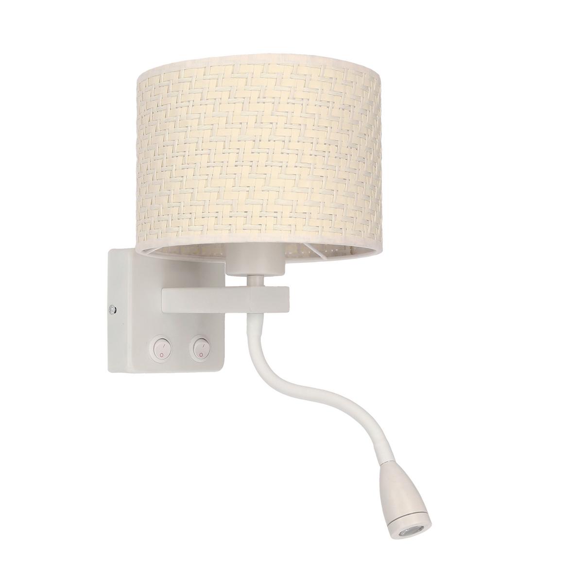 Wandleuchte 21-27665 Polo - Creme/Weiß, Basics, Kunststoff/Metall (18/22/44cm)