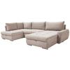 Ecksofa Canion - Chromfarben/Beige, Design, Textil (173/322/174cm) - Livetastic
