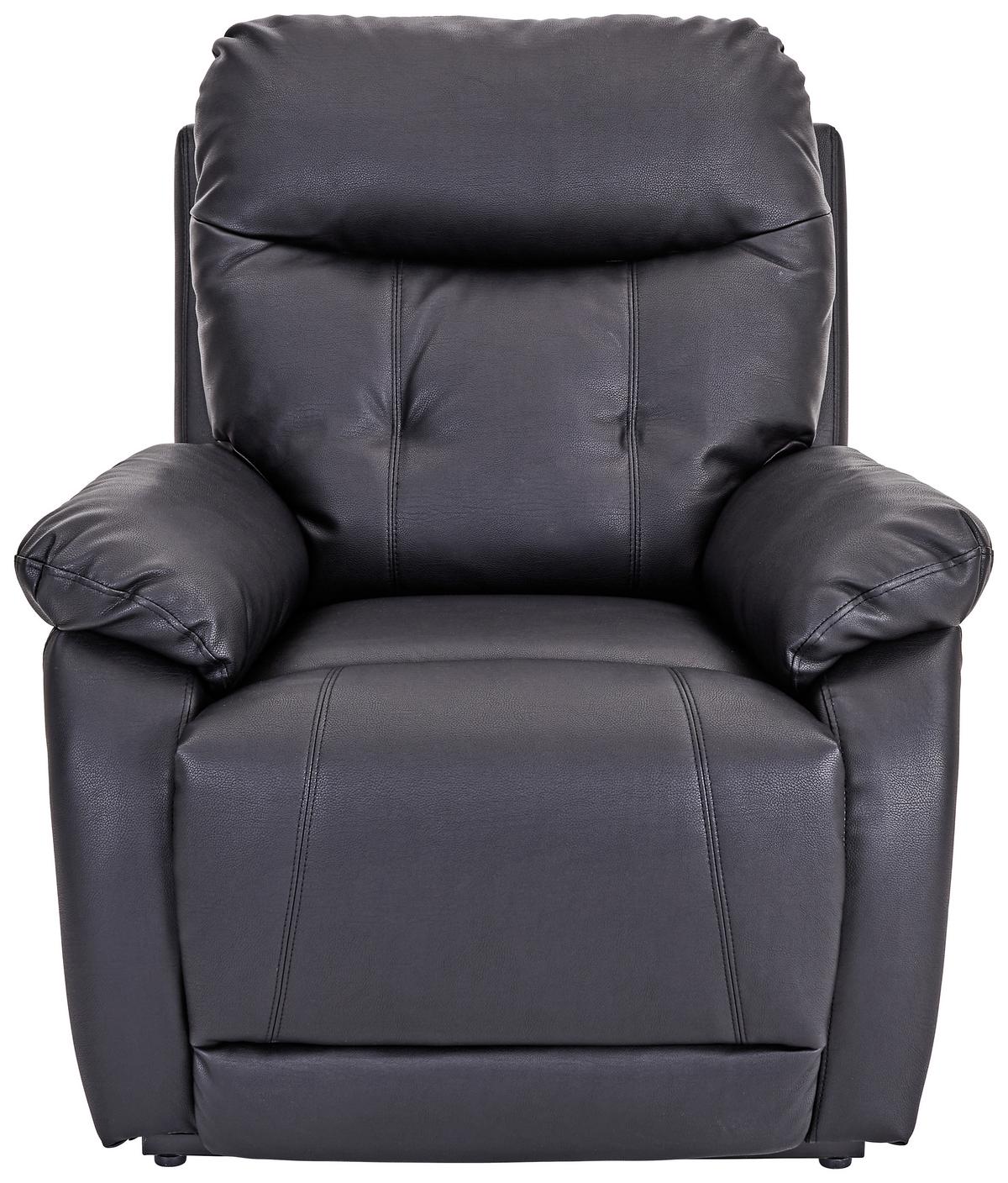 Relax Fotel Mario - fekete, Konventionell, műanyag/textil (89/107-79/94-165cm) - James Wood