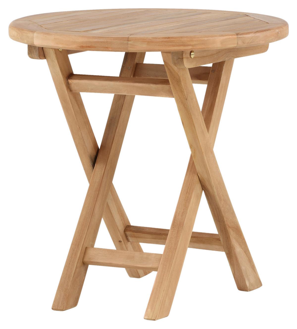 Gartenbeistelltisch Kenya - Teakfarben, KONVENTIONELL, Holz (50/50/50cm) - Gardenson