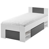 Ágykeret Azurro 90/200 Cm - antracit/fehér, Modern, faalapú anyag (90/200cm)