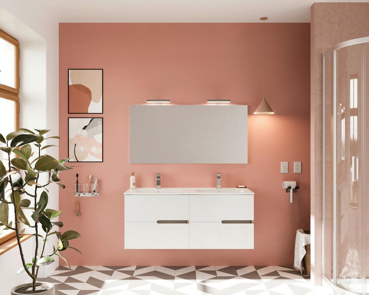 Fürdőszoba Blokk Eva - Konventionell, faalapú anyag (120/53/45cm)