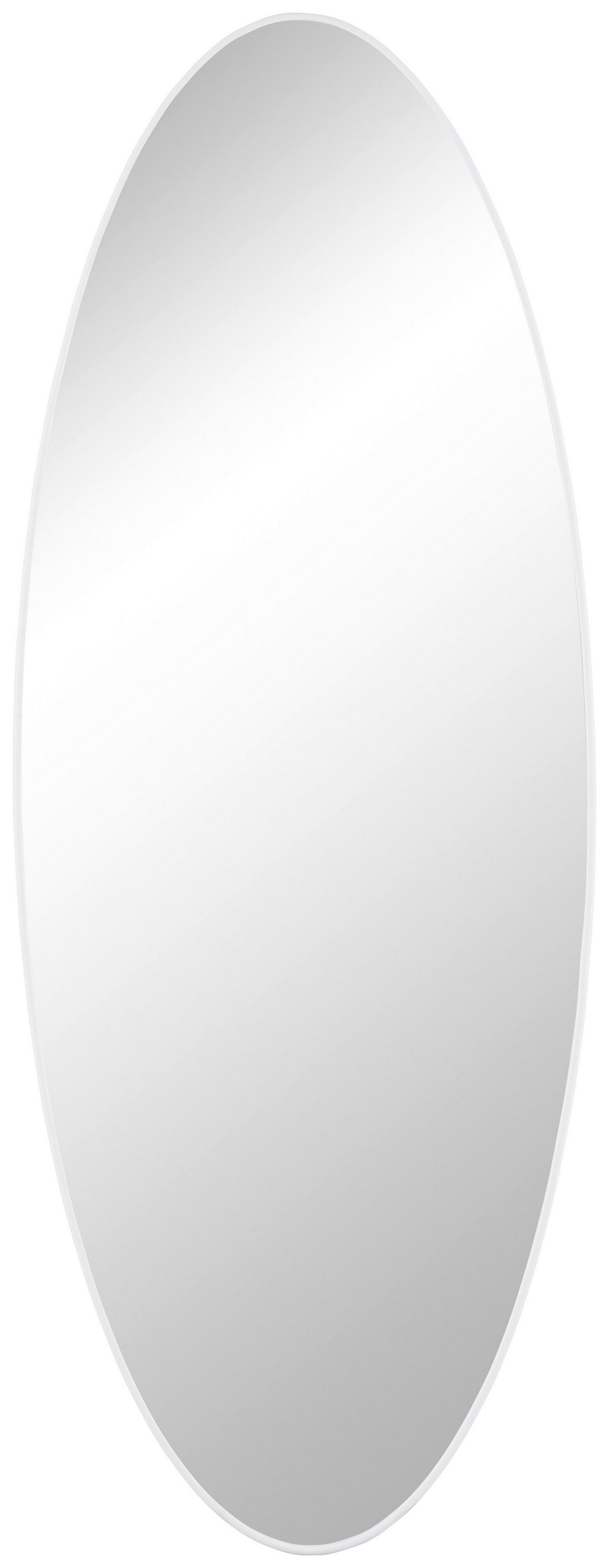 Spiegel Border I Weiß 80x30 cm - Weiß, Trend, Glas (80/30/0,9cm)