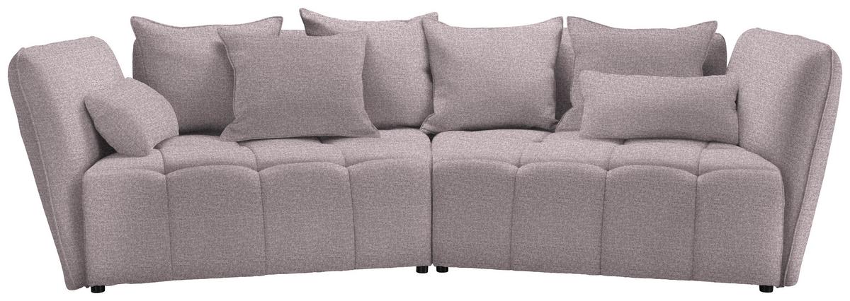 Boxspringová pohovka SOFI, orgovánová - orgovánová/čierna, Modern, textil (294/93/152cm) - Premium Living