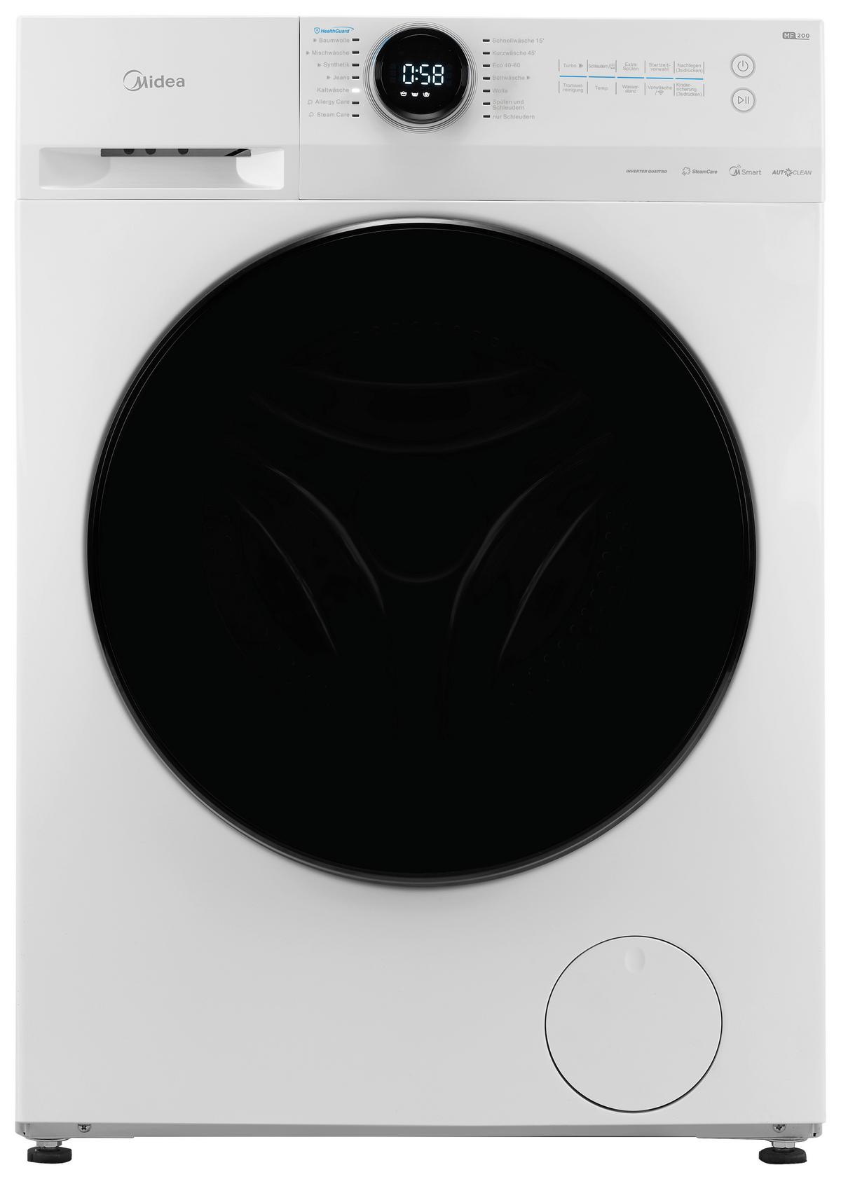 Waschmaschine Mf200W80wb-14as 8 Kg 1400 U/Min Aquastop - Weiß, Basics (59,5/85/47,5cm) - Midea