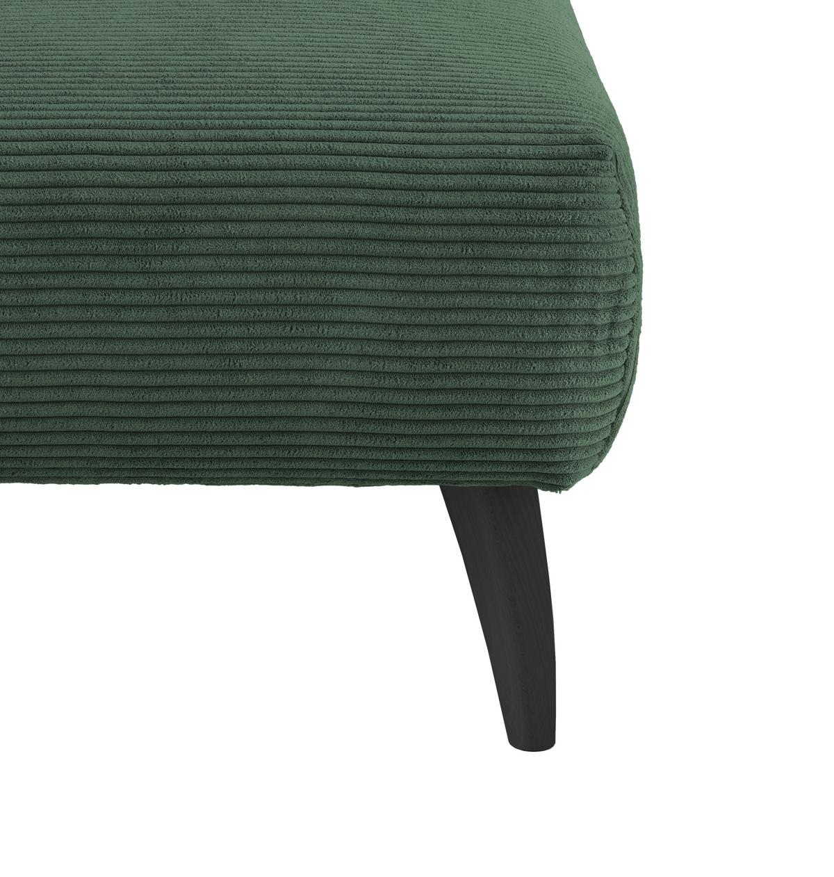 Hocker Colori Dunkelgrün B: 66 cm - Dunkelgrün/Schwarz, MODERN, Holz/Textil (66/44/66cm) - MID.YOU