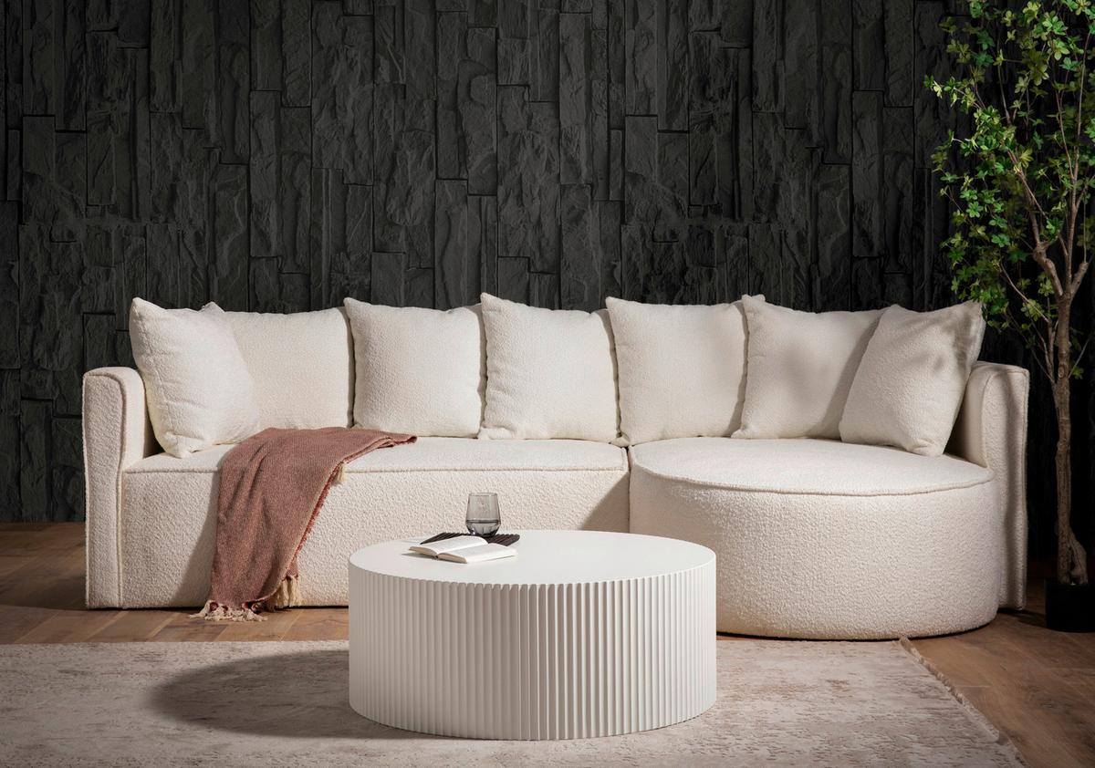 Couchtisch Weiß D: 90 Cm - Weiß, Design, Holzwerkstoff (90/90/35cm) - Livetastic