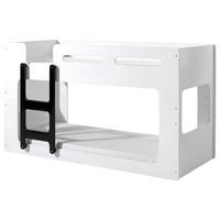 Stockbett Mit Leiter 90x200 Cm Luca Weiß - Weiß, KONVENTIONELL, Holzwerkstoff (90/200cm) - Vipack