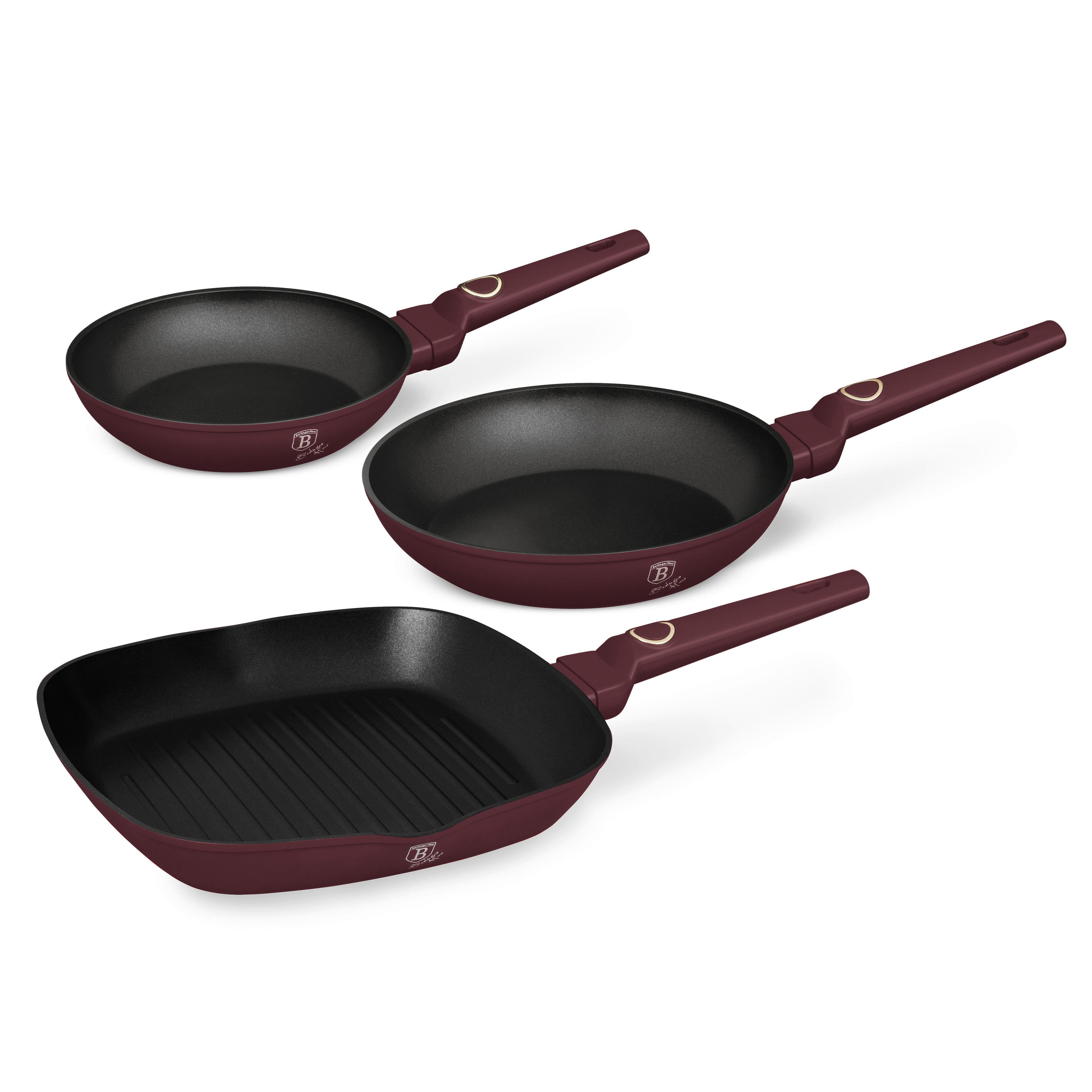 PFANNENSET Metall, Bordeaux - Bordeaux, Basics, Metall
