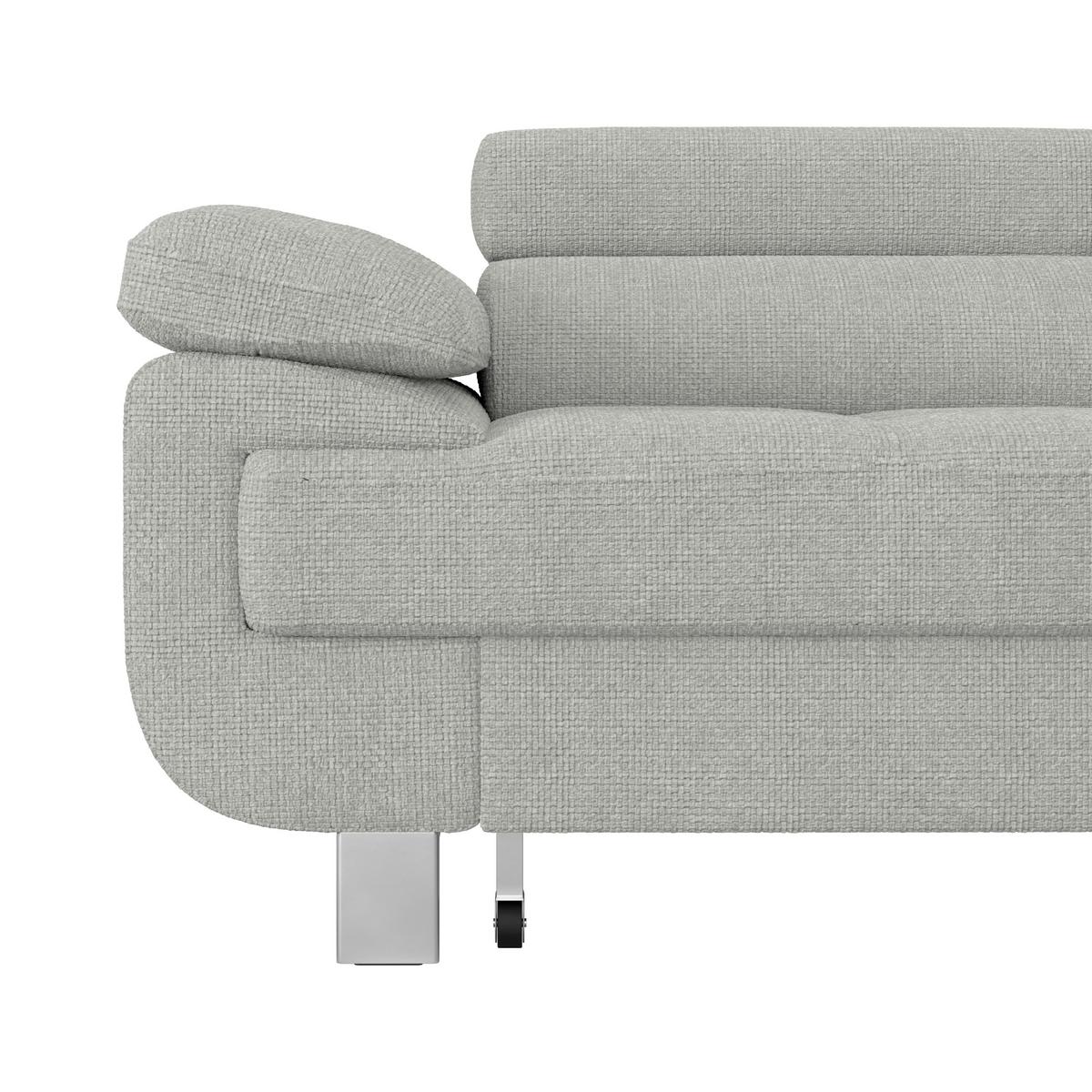 Ecksofa Savona - Hellgrau, MODERN, Textil (270/230cm) - Ondega