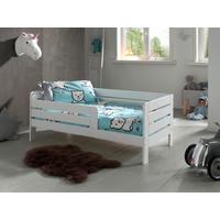 Kinder-/Juniorbett Weiß lackiert 70x140 cm - Weiß, MODERN, Holz/Holzwerkstoff (70/140cm) - Vipack