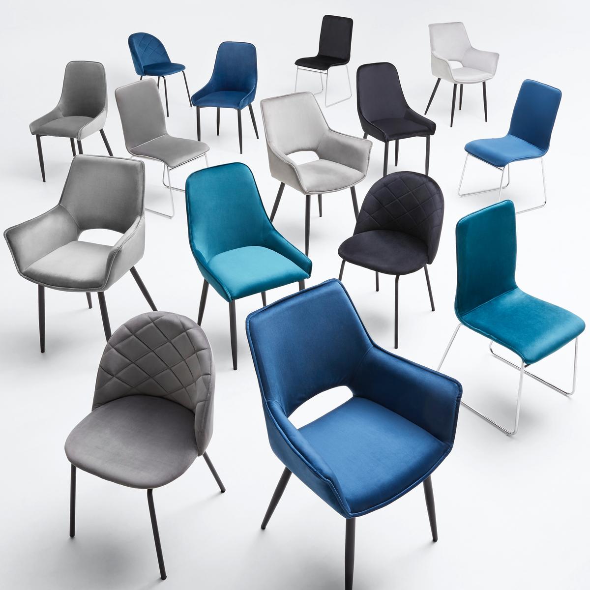 Židle "Selina", černá - černá, Moderní, kov/dřevo (48,5/78/54cm) - Bessagi Home