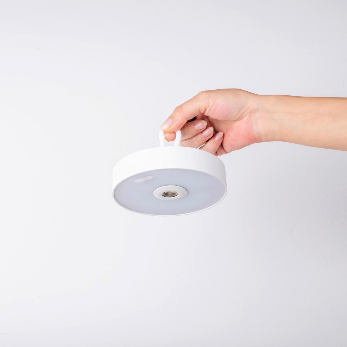 Akku-tischleuchte 5315323 - Weiß, Design, Kunststoff/Metall (12,5/35cm) - Näve