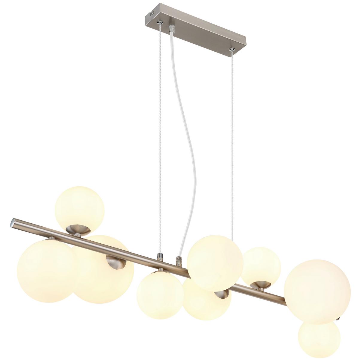 Led Függőlámpa 56140-9h - opál/áttetsző, Konventionell, műanyag/Üveg (87/34,5/120cm) - Globo