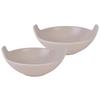 Schüsselset Steinzeug Creme 2--Teilig. BxH: 17x15,5 cm - Creme, Basics, Keramik (17/15,5cm) - Creatable