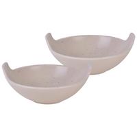 Schüsselset Steinzeug Creme 2--Teilig. BxH: 17x15,5 cm - Creme, Basics, Keramik (17/15,5cm) - Creatable