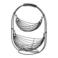 Misa na ovocie DIRK - čierna, Konventionell, kov (33.5/26.5/44cm) - Mömax