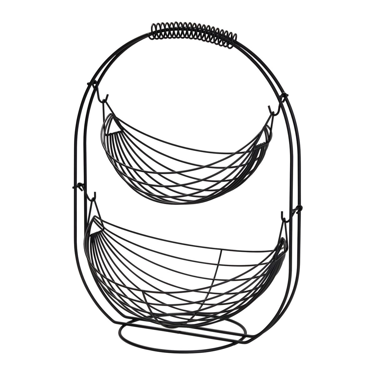 Misa na ovocie DIRK - čierna, Konventionell, kov (33.5/26.5/44cm) - Mömax