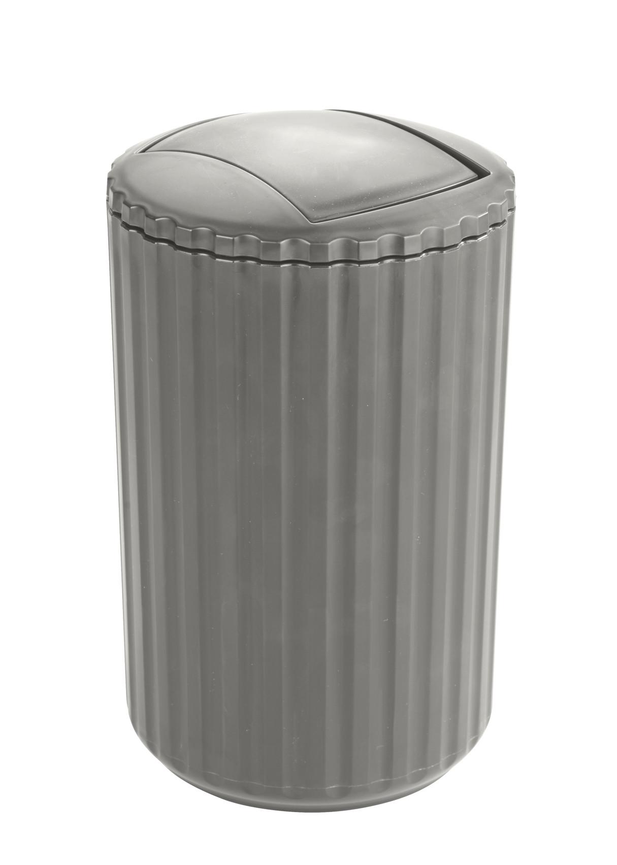 Koš na kosmetické potřeby ALLSTAR MINAS - šedohnědá, Moderní, plast (15cm) - Wenko