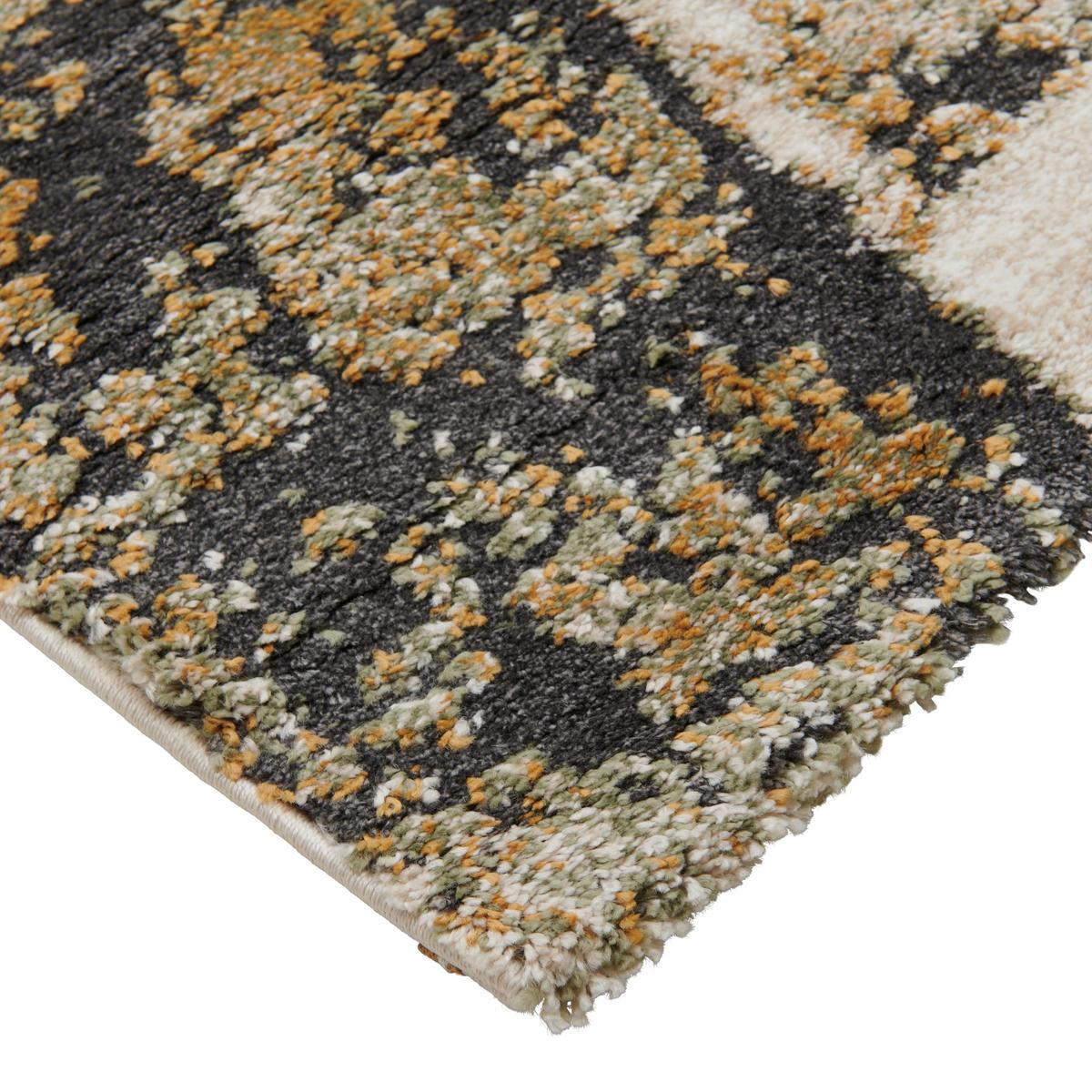 Webteppich My Bologna - Dunkelgrau/Creme, LIFESTYLE, Textil (80/300cm) - Obsession