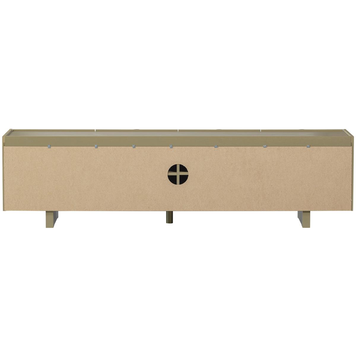 Lowboard Basu Grün B: 200cm - Grün, Design, Holz (200/53/46cm) - Livetastic