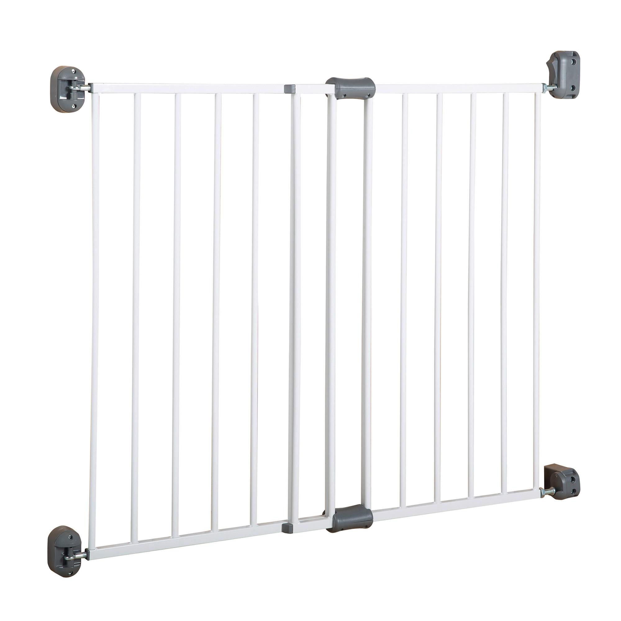 Türschutzgitter 'Easy Step' weiß - Weiß, Basics, Metall (97/78/5cm) - Roba