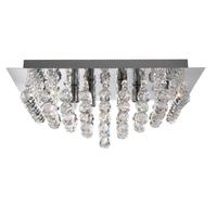 Deckenleuchte Hanna 4lt 6404-4cc - Klar/Silberfarben, Basics, Glas/Metall (34/34/17cm)