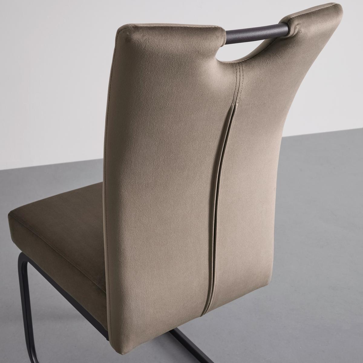 Hojdacia stolička DUNJA hnedá - hnedá/čierna, Modern, kov/drevo (44/86/58cm) - PBJ