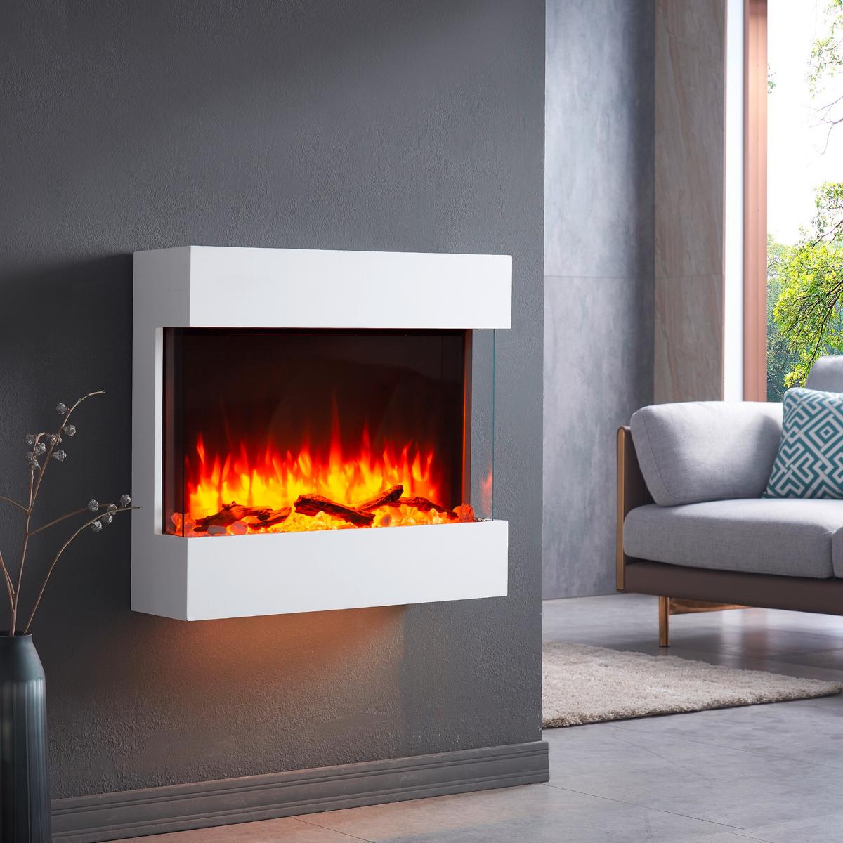 Elektrokamin Alva - Weiß, Basics, Holzwerkstoff/Metall (73/64/20cm)