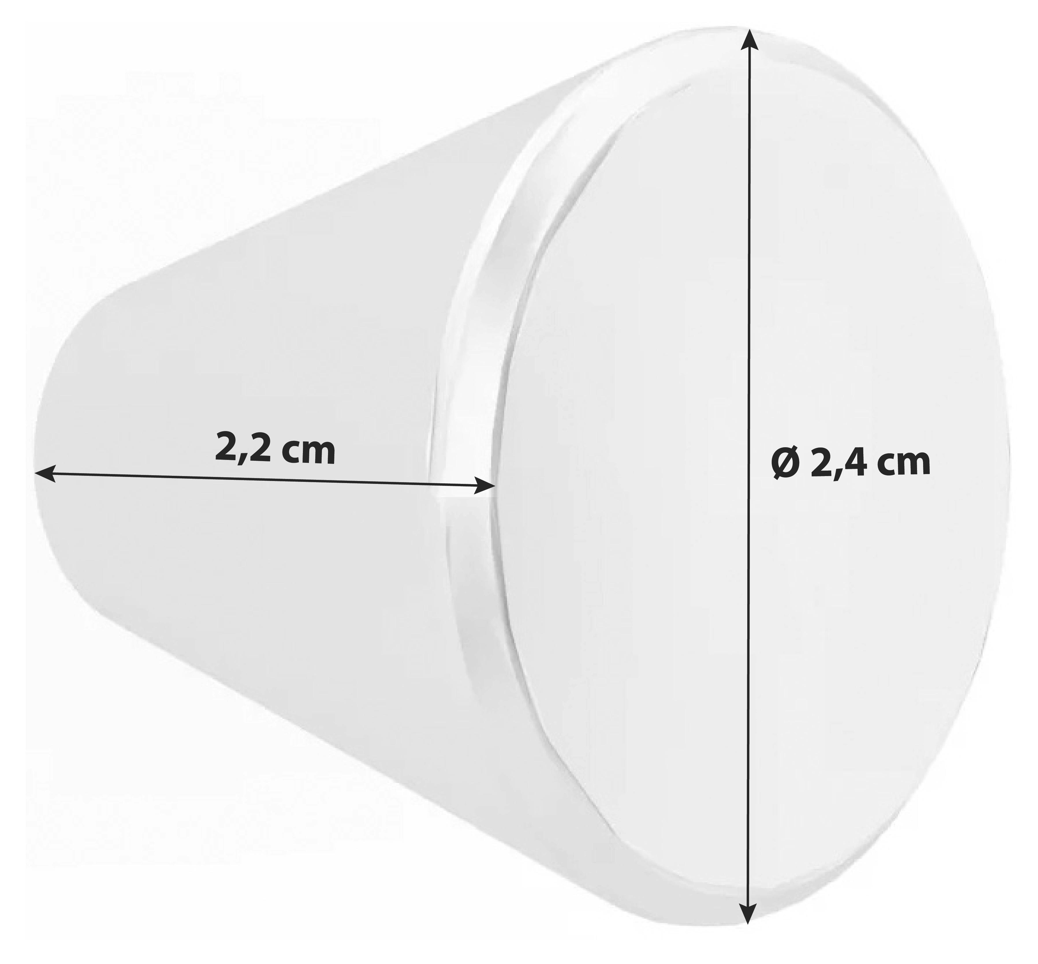 Gombfogantyú Unit - alumíniumszínű, Modern, műanyag (2,4/2,4/2,2cm) - Ondega
