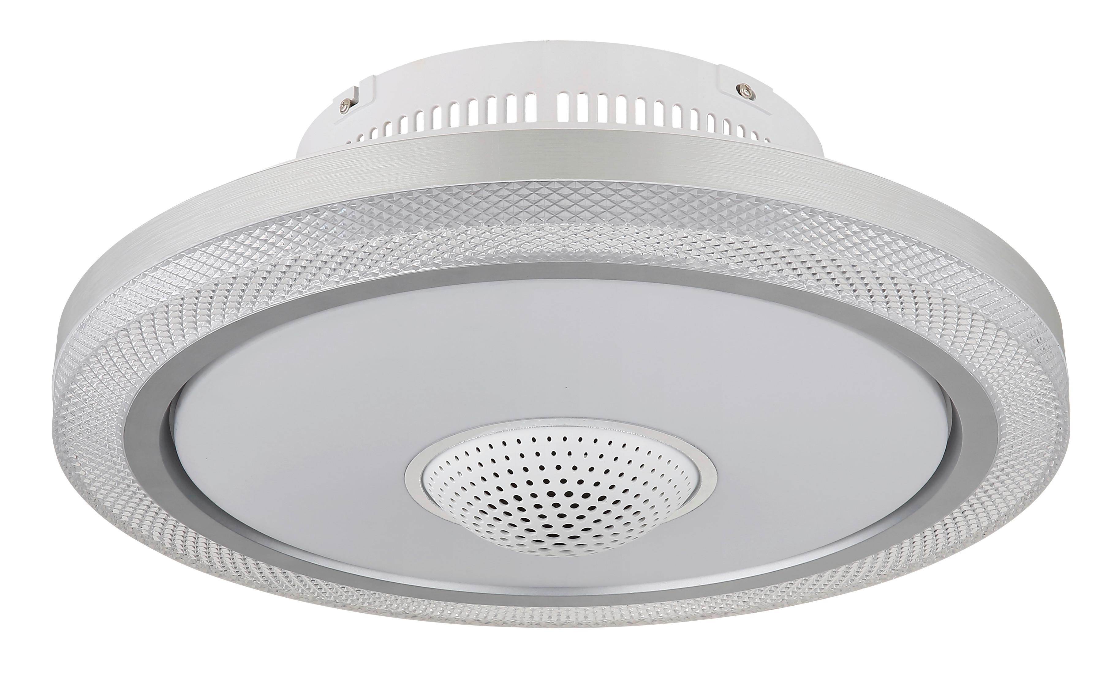 Deckenventilator Klar Opal Weiß D: 50 cm