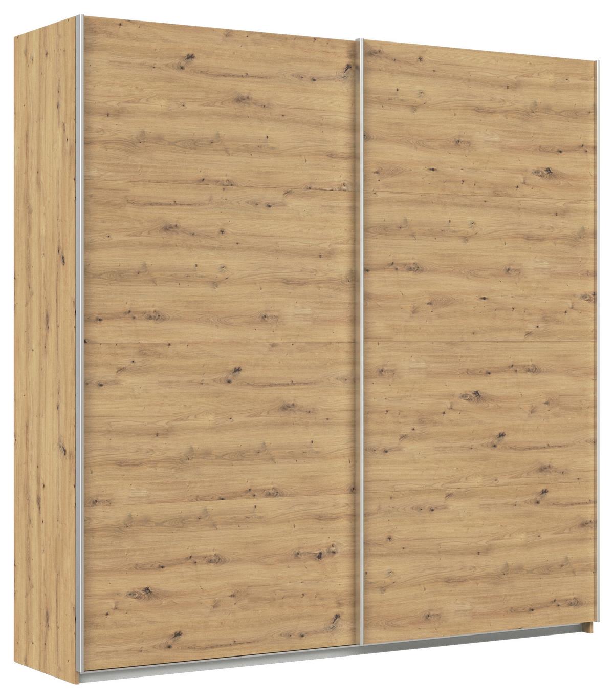 Schwebetürenschrank B: 225cm Feldkirch Eiche Dekor - Eiche Artisan, MODERN, Holzwerkstoff (225/229/62cm)