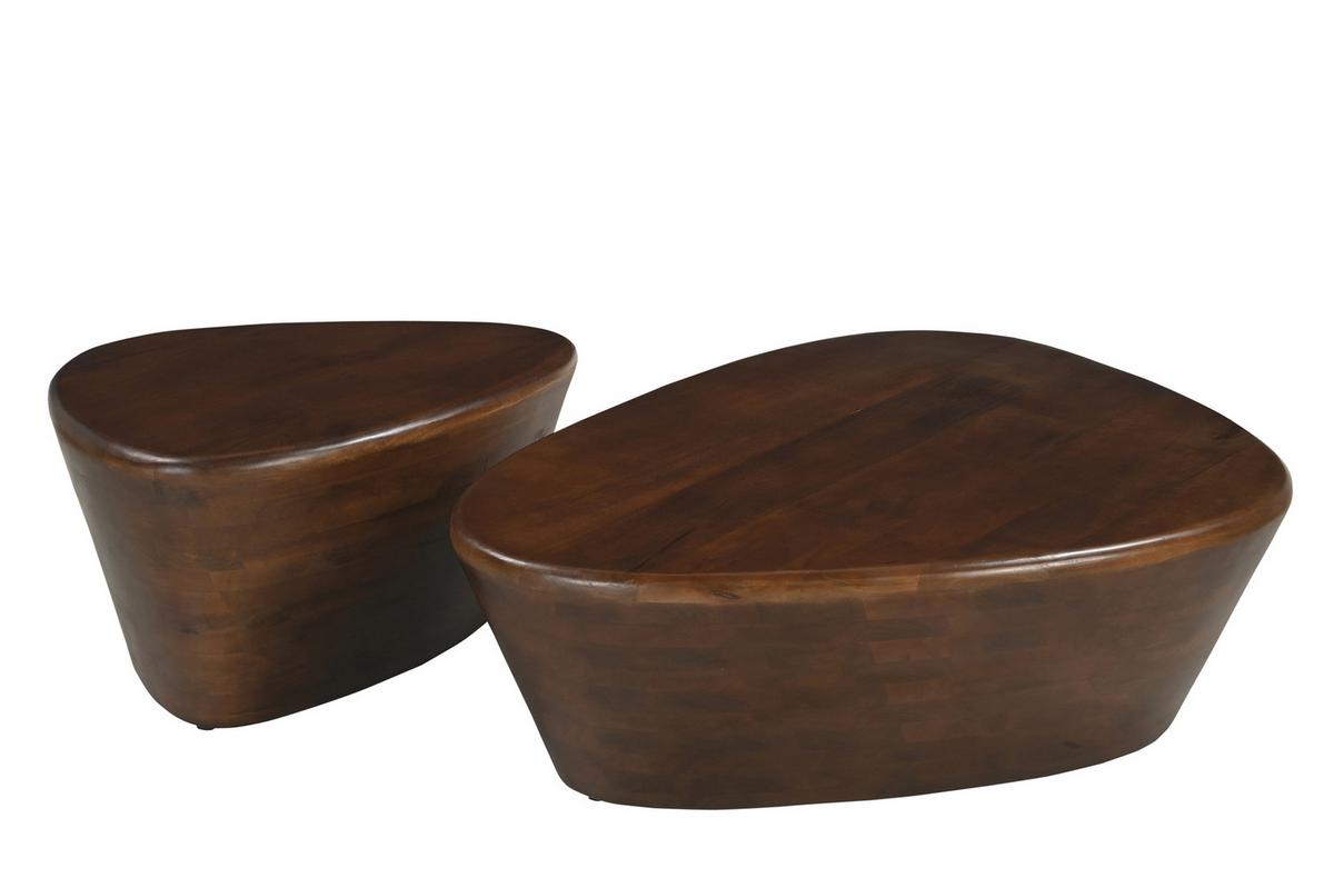 Beistelltisch Braun B: 70 cm - Braun, Design, Holz (70/53/36cm) - MID.YOU