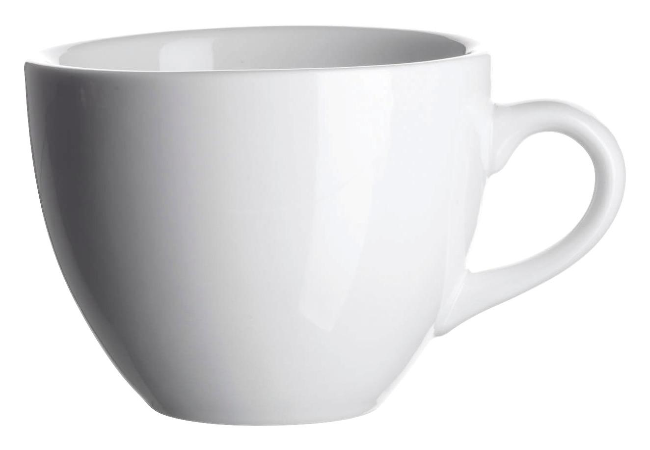 Kaffeetasse Porzellan 180ml 6 Stk. Mit Untertasse - Weiß, Basics, Keramik (180ml) - Mäser