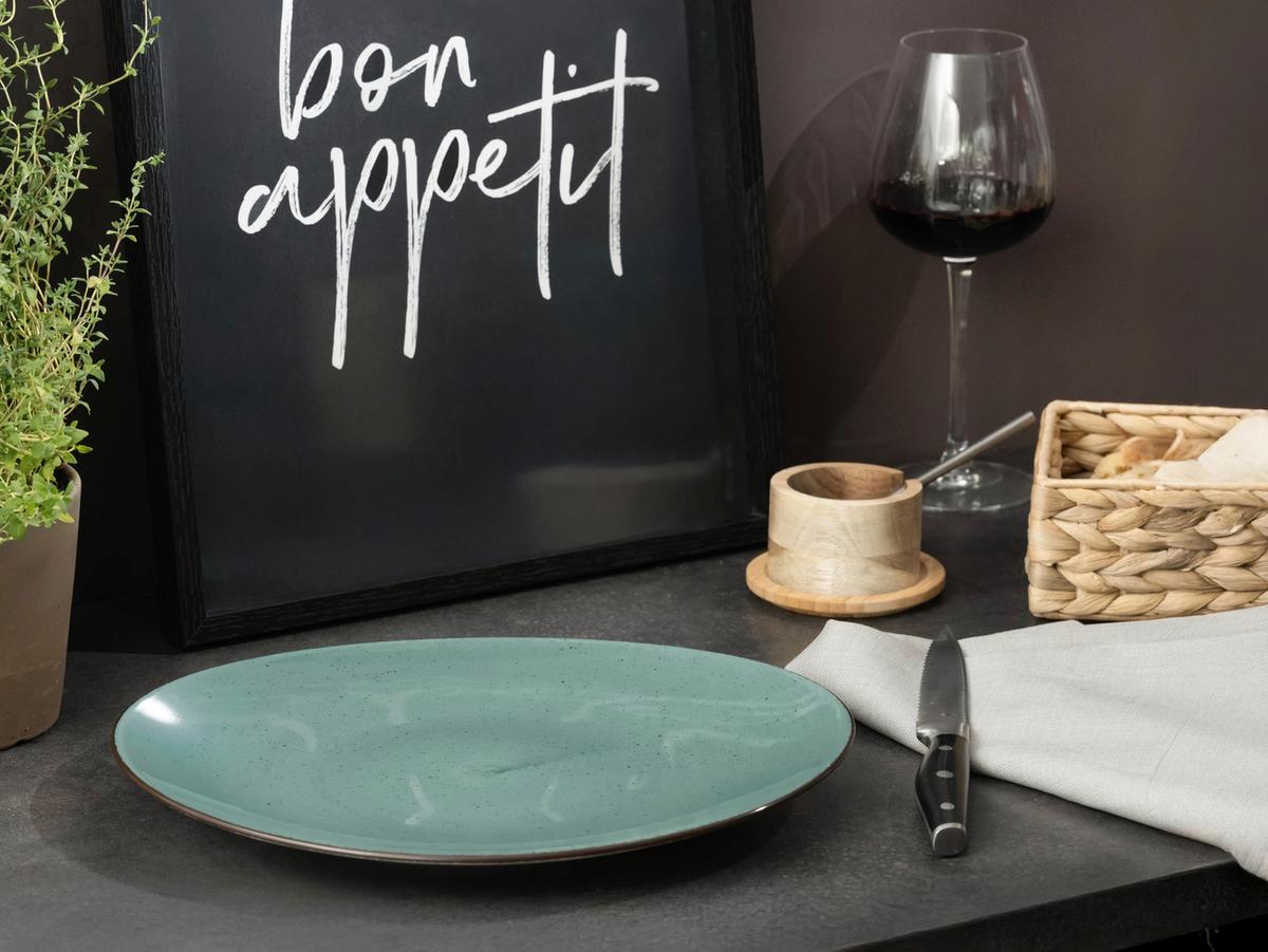Steaktellerset Keramik, Grün - Grün, Basics, Keramik - Creatable
