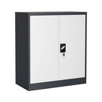Aktenschrank Malivo Weiß/Anthrazit B: 80cm - Anthrazit/Weiß, KONVENTIONELL, Metall (80/90/40cm) - MID.YOU